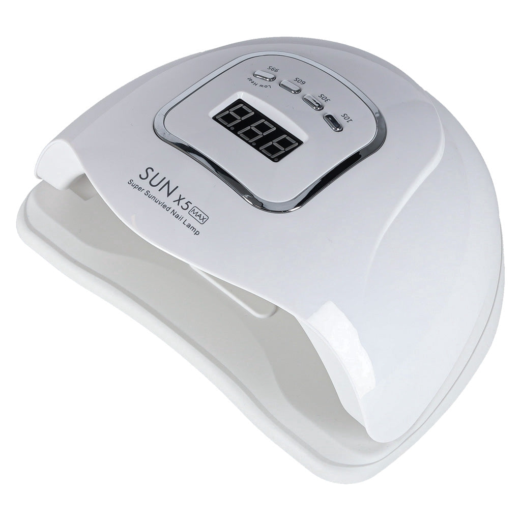 UV LED nagellampa 150W 45 LED med timer & rörelsesensor vit
