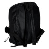 Ungdomsryggsäck svart 9L A4 1 fack 3 fickor polyester 600D