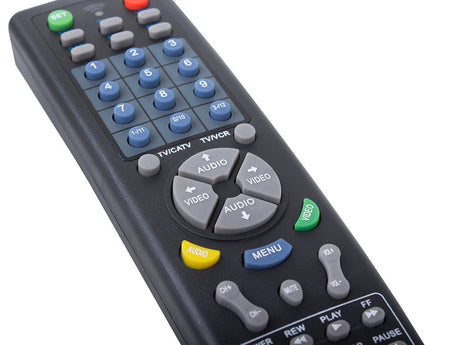 Universalfjärrkontroll för TV/DVD/VCR/CD/SAT/AUX svart