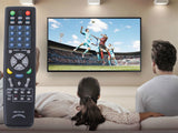 Universalfjärrkontroll för TV/DVD/VCR/CD/SAT/AUX svart