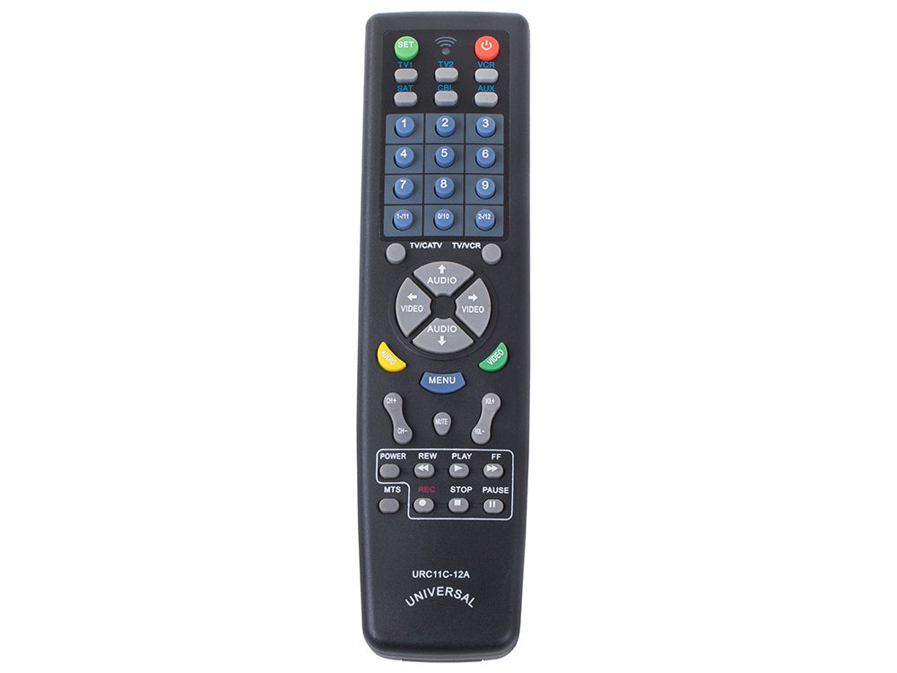 Universalfjärrkontroll för TV/DVD/VCR/CD/SAT/AUX svart
