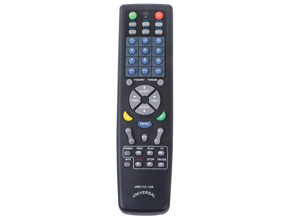 Universalfjärrkontroll för TV/DVD/VCR/CD/SAT/AUX svart