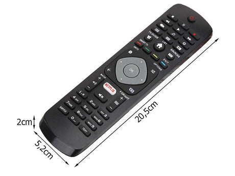 Universell fjärrkontroll för Philips TV, svart, 20,5 cm