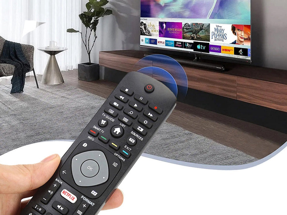 Universell fjärrkontroll för Philips TV, svart, 20,5 cm