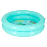 Uppblåsbar babypool 61 cm rund turkos PVC 21 L från 2 år