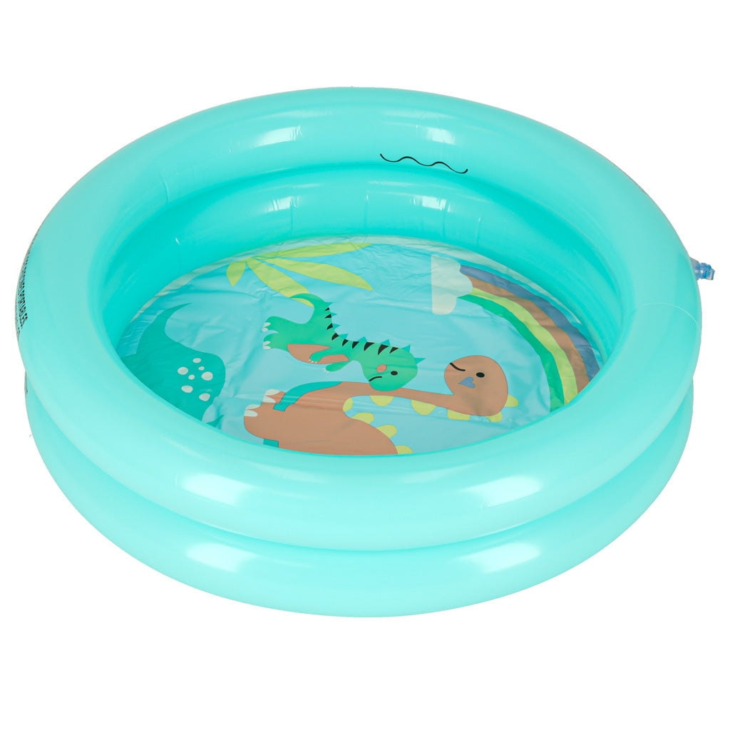 Uppblåsbar babypool 61 cm rund turkos PVC 21 L från 2 år