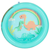Uppblåsbar babypool 61 cm rund turkos PVC 21 L från 2 år