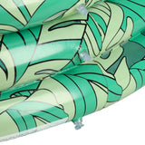 Uppblåsbar barnpool 150 cm 3 kammare grön bladdesign