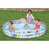 Uppblåsbar barnpool rund 188x33 cm 480 l PVC flerfärgad 3+