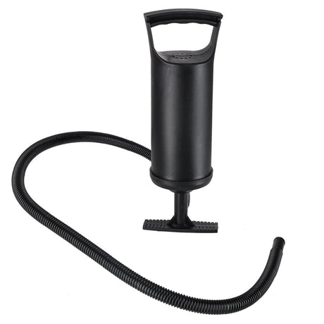 Uppblåsbar barnsäng 140x90 cm med pump, grå med stjärnor
