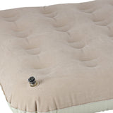 Uppblåsbar barnsäng 140x90 cm med pump, grå med stjärnor
