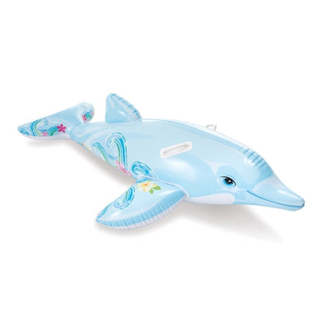 Uppblåsbar delfinmadrass i PVC 175x66 cm, 3+ år, max 40 kg