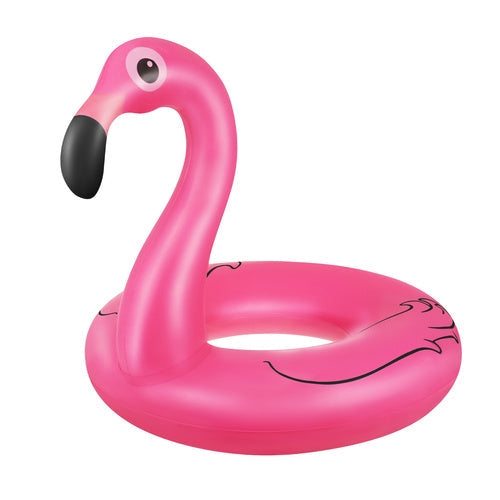 Uppblåsbar flamingo simring 102 cm PVC max 150 kg CE/EN71 3+