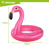 Uppblåsbar flamingo simring 102 cm PVC max 150 kg CE/EN71 3+