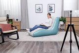 Uppblåsbar fåtölj PVC 133x79x88 cm för inomhus- och utomhusbruk