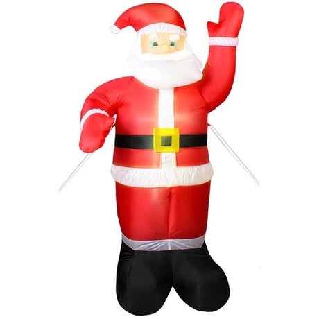 Uppblåsbar jultomte 180 cm med LED och pump IP44 utomhus