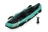 Uppblåsbar kajak 2-person 330x86 cm 200 kg med paddlar pump väska