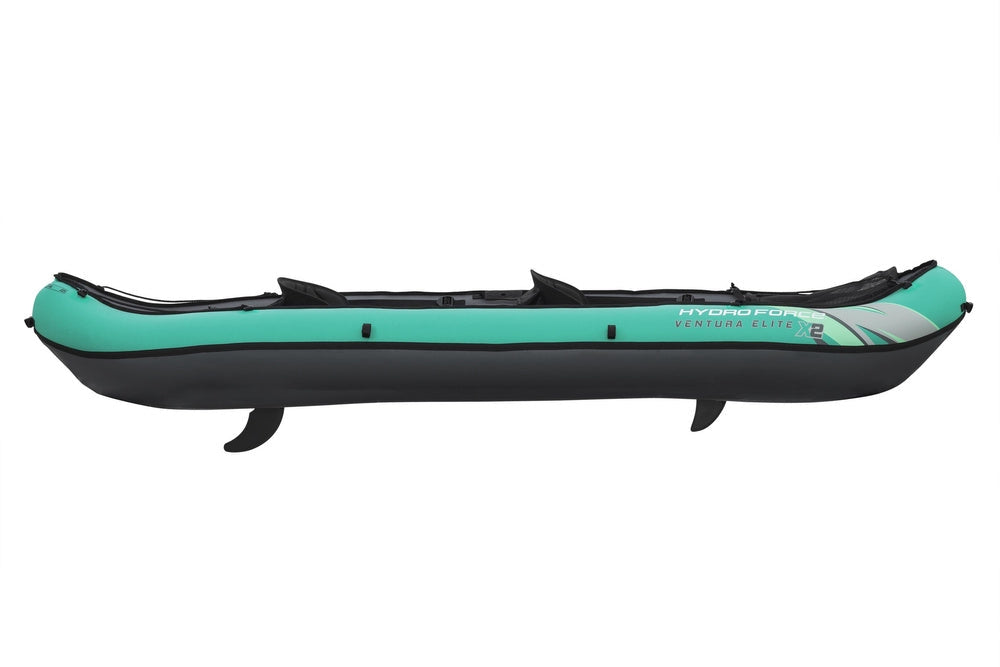 Uppblåsbar kajak 2-person 330x86 cm 200 kg med paddlar pump väska