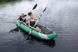 Uppblåsbar kajak 2-person 330x86 cm 200 kg med paddlar pump väska