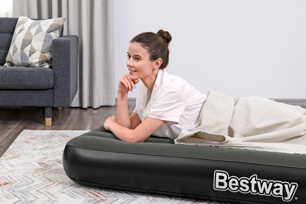 Uppblåsbar luftmadrass 188x99x25 cm PVC max 150 kg