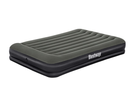 Uppblåsbar luftmadrass 203x152x36 cm med inbyggd kudde, max 300 kg