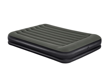 Uppblåsbar luftmadrass 203x152x36 cm med inbyggd kudde, max 300 kg