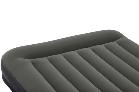 Uppblåsbar luftmadrass 203x152x36 cm med inbyggd kudde, max 300 kg