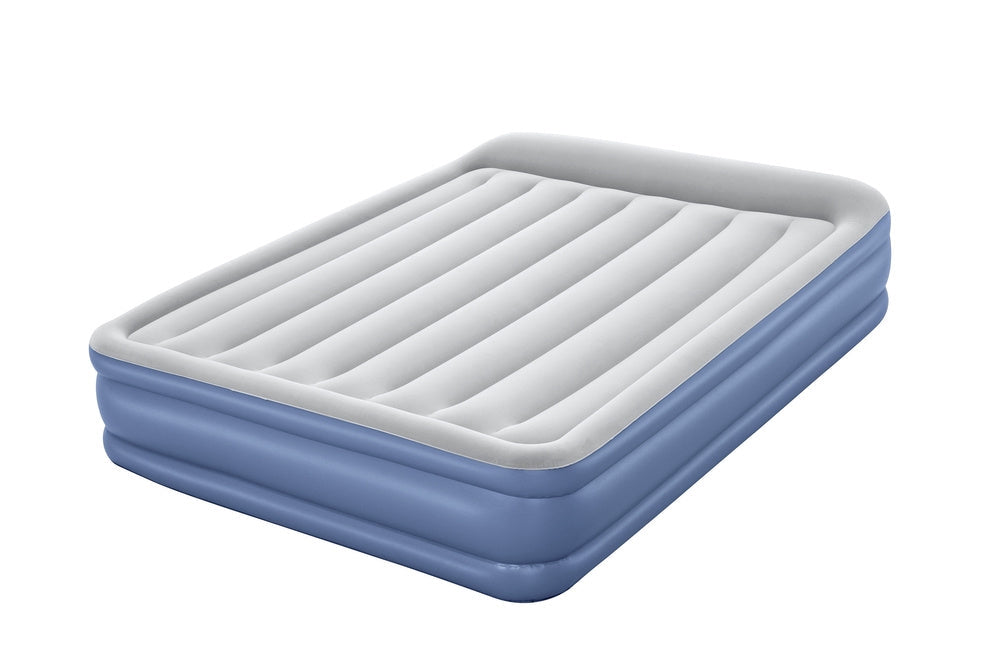 Uppblåsbar luftmadrass dubbel 203x152x46 cm med elpump 220-240V