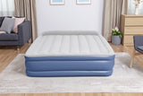 Uppblåsbar luftmadrass dubbel 203x152x46 cm med elpump 220-240V