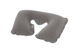 Uppblåsbar nackkudde resehuvudstöd 46x28 cm PVC velour
