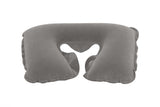 Uppblåsbar nackkudde resehuvudstöd 46x28 cm PVC velour