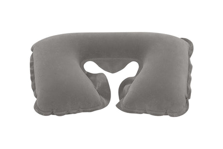 Uppblåsbar nackkudde resehuvudstöd 46x28 cm PVC velour