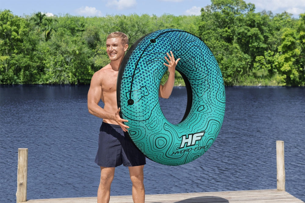 Uppblåsbar simring 106 cm med handtag, PVC, från 12 år