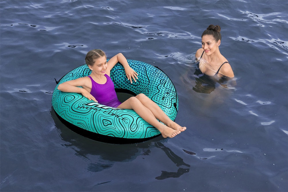Uppblåsbar simring 106 cm med handtag, PVC, från 12 år
