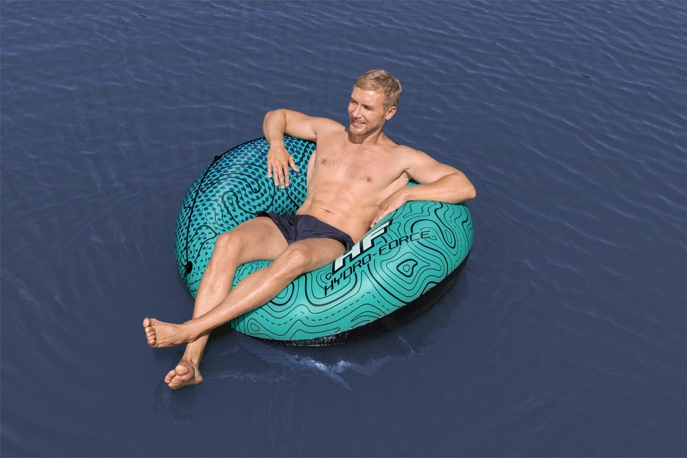 Uppblåsbar simring 106 cm med handtag, PVC, från 12 år