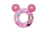 Uppblåsbar simring Minnie Mouse med öron 74x76 cm för barn 3-6 år