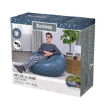 Uppblåsbar stol i PVC 112x112x66 cm max 100 kg inkl reparationslapp