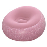 Uppblåsbar stol rosa PVC 112x112x66 cm max 100 kg modell 75155