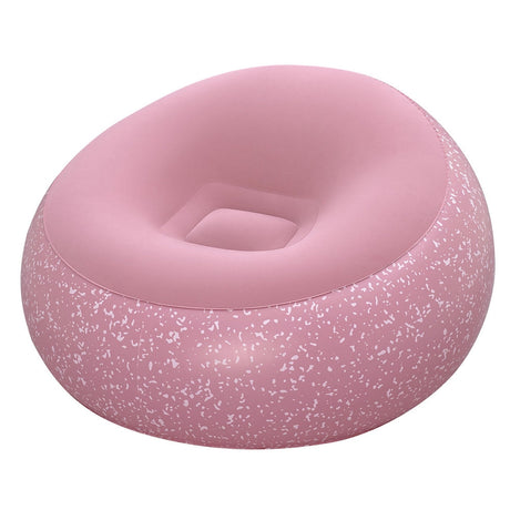 Uppblåsbar stol rosa PVC 112x112x66 cm max 100 kg modell 75155