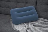 Uppblåsbar velourkudde för spa/bad 42x26x10 cm