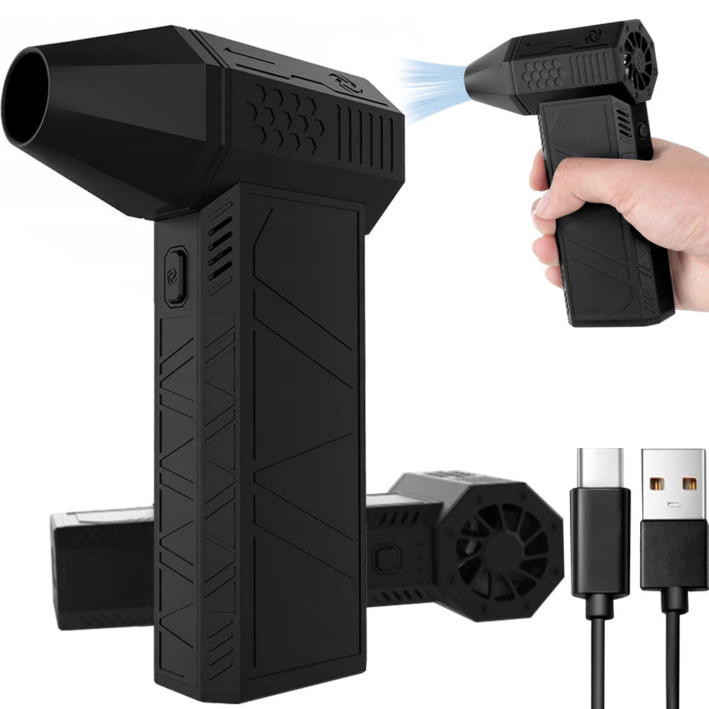 Uppladdningsbar blåsmaskin för damm 130000 rpm, 52 m/s, 4000 mAh USB