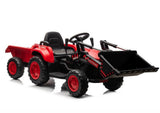 Uppladdningsbar eltraktor för barn med skopa BW-X002A röd