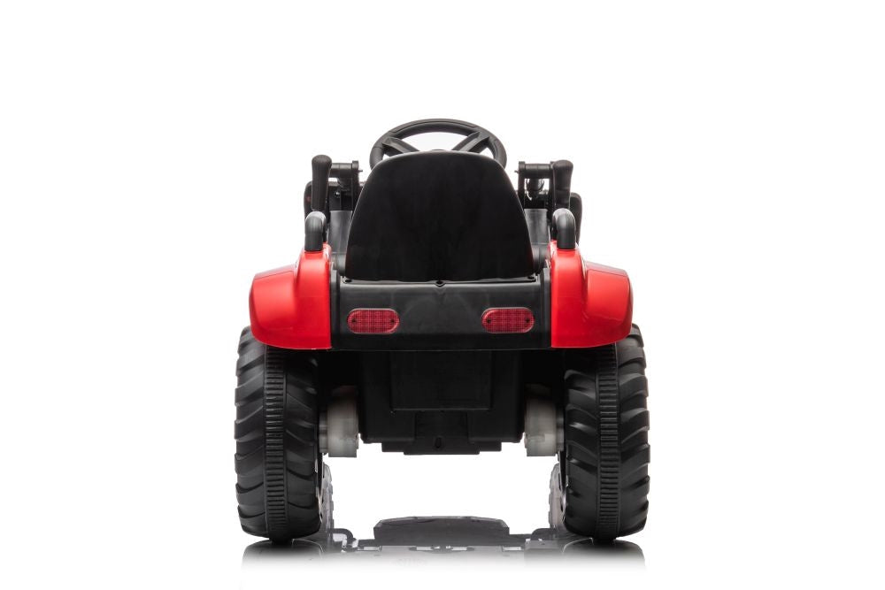 Uppladdningsbar eltraktor för barn med skopa BW-X002A röd
