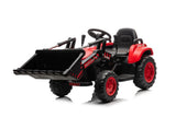 Uppladdningsbar eltraktor för barn med skopa BW-X002A röd