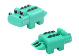 Uppvindbar krokodil badleksak grön 11 cm, 1-pack