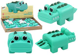 Uppvindbar krokodil badleksak grön 11 cm, 1-pack