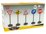 Utbildande vägskyltar för barn 5-pack 82 cm, från 3 år