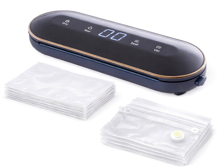 Vakuumförpackare för mat 90W med 10 vakuumpåsar, max 30 cm