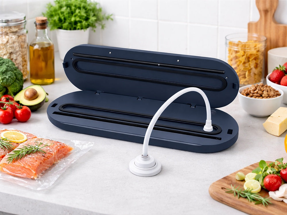 Vakuumförpackare för mat 90W med 10 vakuumpåsar, max 30 cm