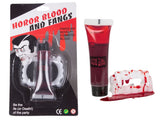 Vampyrtänder Halloween universal + fake blood 14 ml